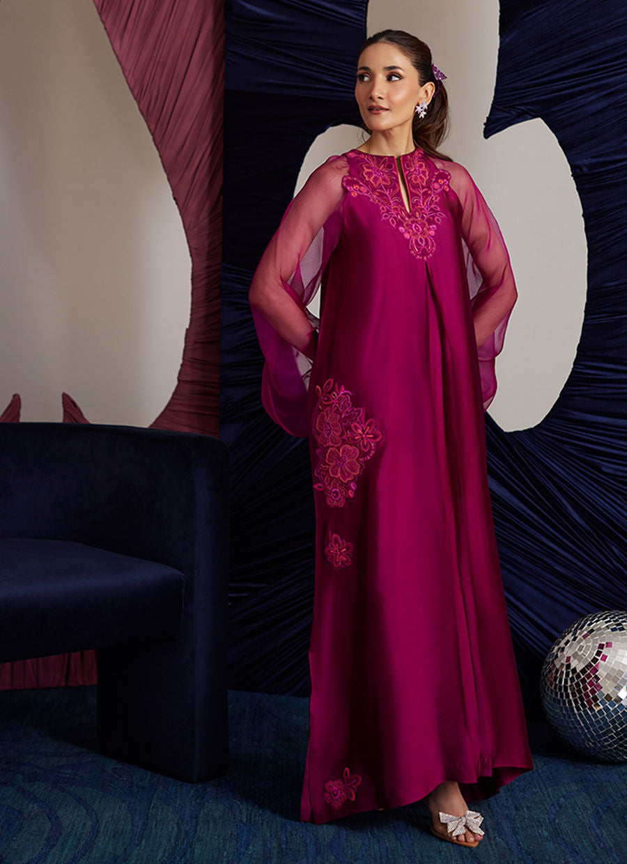 PERI MAGENTA SHIRT| PRET | FARAH TALIB AZIZ