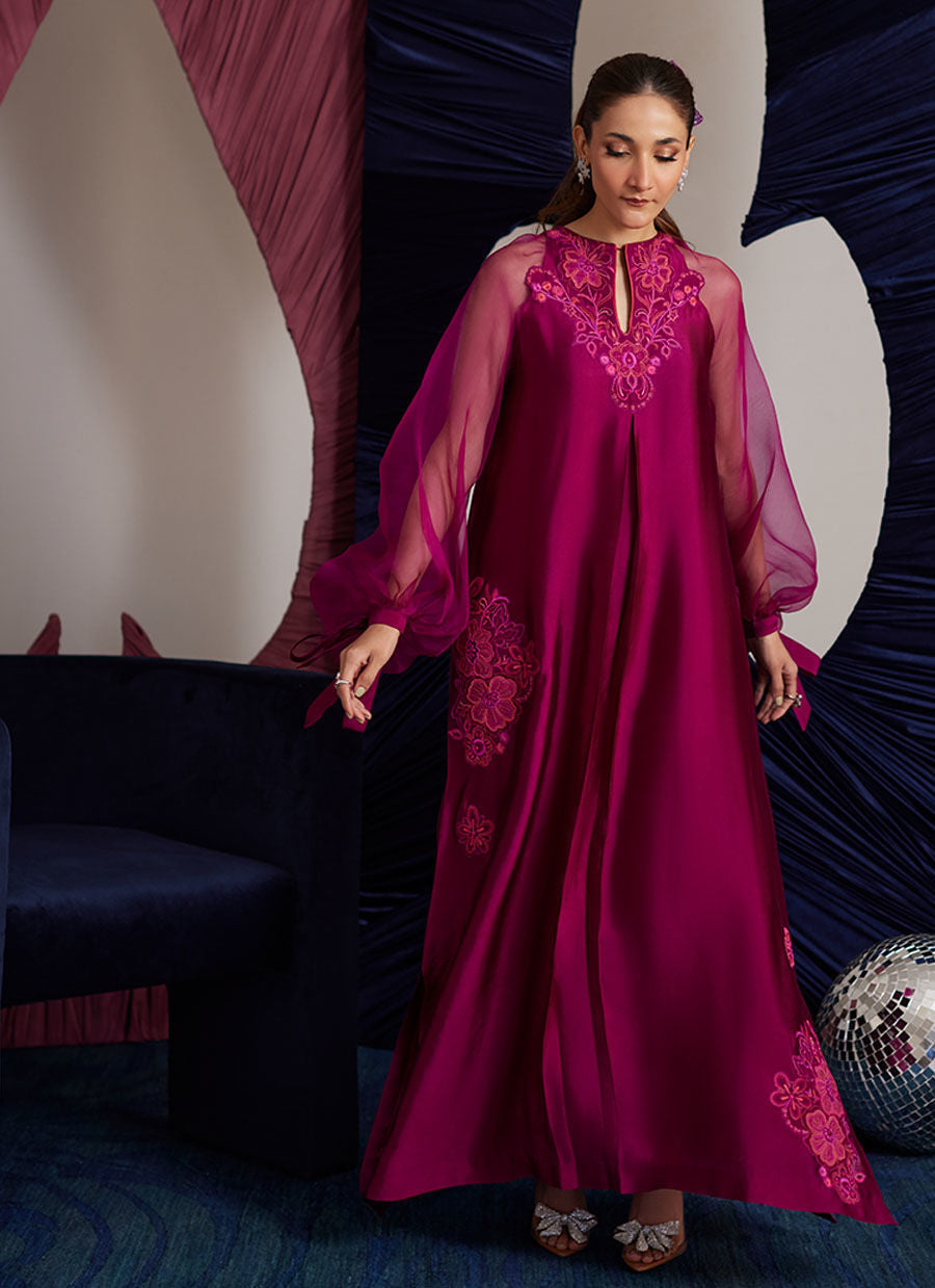 PERI MAGENTA SHIRT| PRET | FARAH TALIB AZIZ
