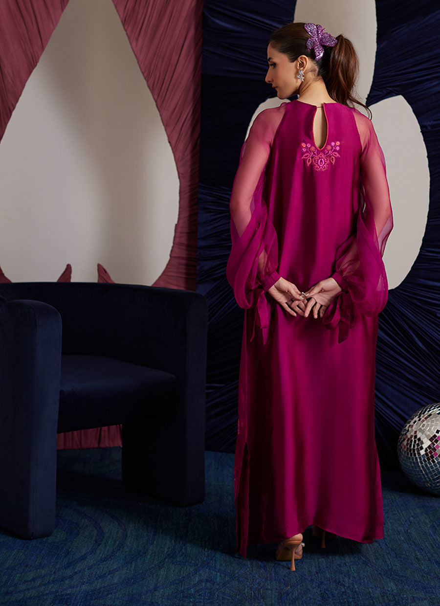 PERI MAGENTA SHIRT| PRET | FARAH TALIB AZIZ
