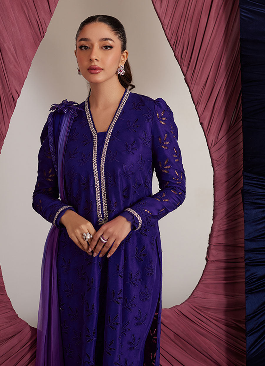 GLORIA INDIGO SHIRT AND DUPATTA | PRET | FARAH TALIB AZIZ