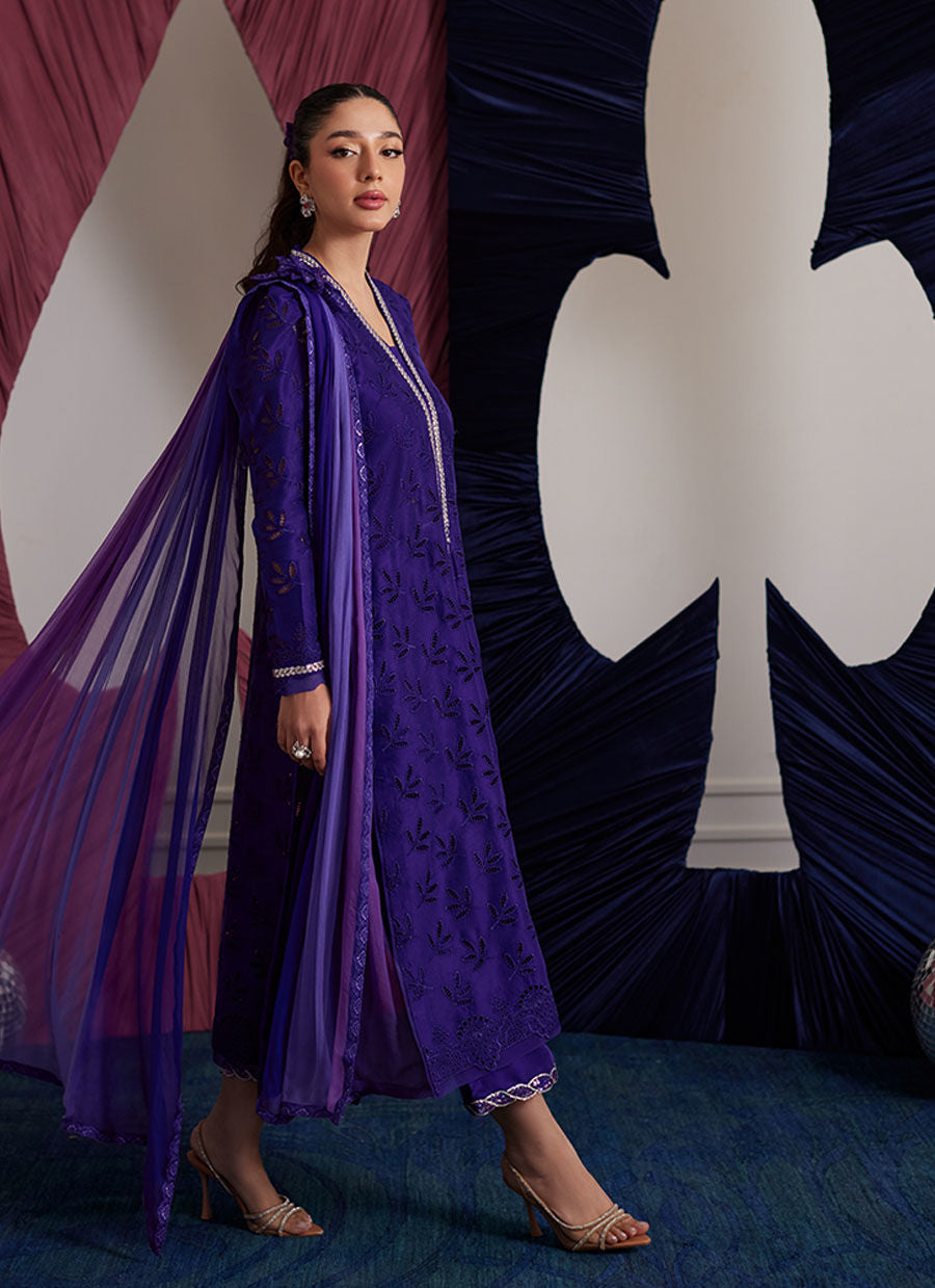 GLORIA INDIGO SHIRT AND DUPATTA | PRET | FARAH TALIB AZIZ