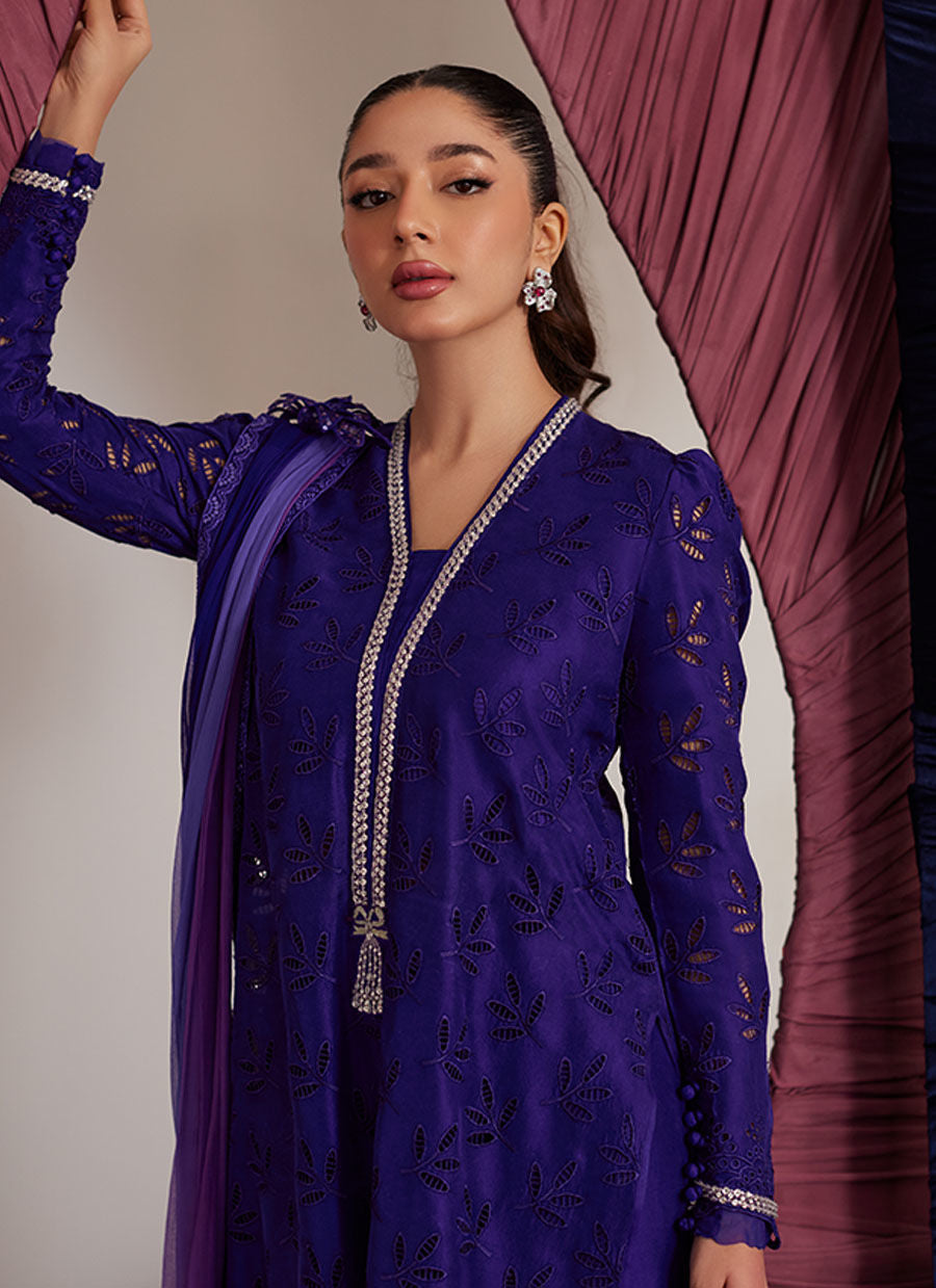 GLORIA INDIGO SHIRT AND DUPATTA | PRET | FARAH TALIB AZIZ