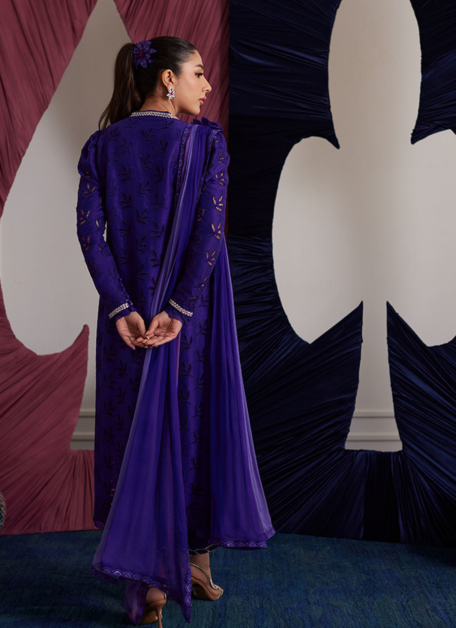 GLORIA INDIGO SHIRT AND DUPATTA | PRET | FARAH TALIB AZIZ