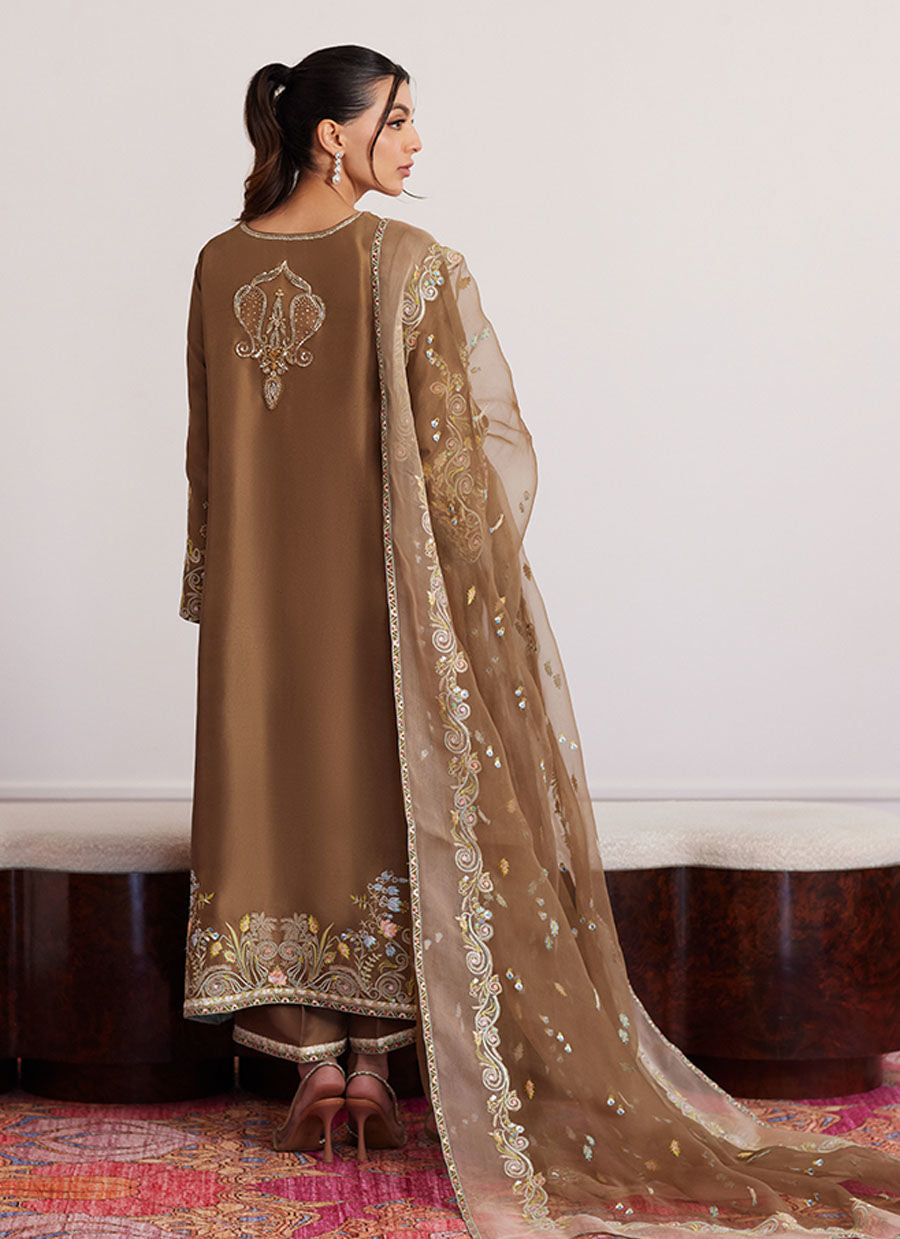 THEA LATTE SHIRT AND DUPATTA | PRET | FARAH TALIB AZIZ