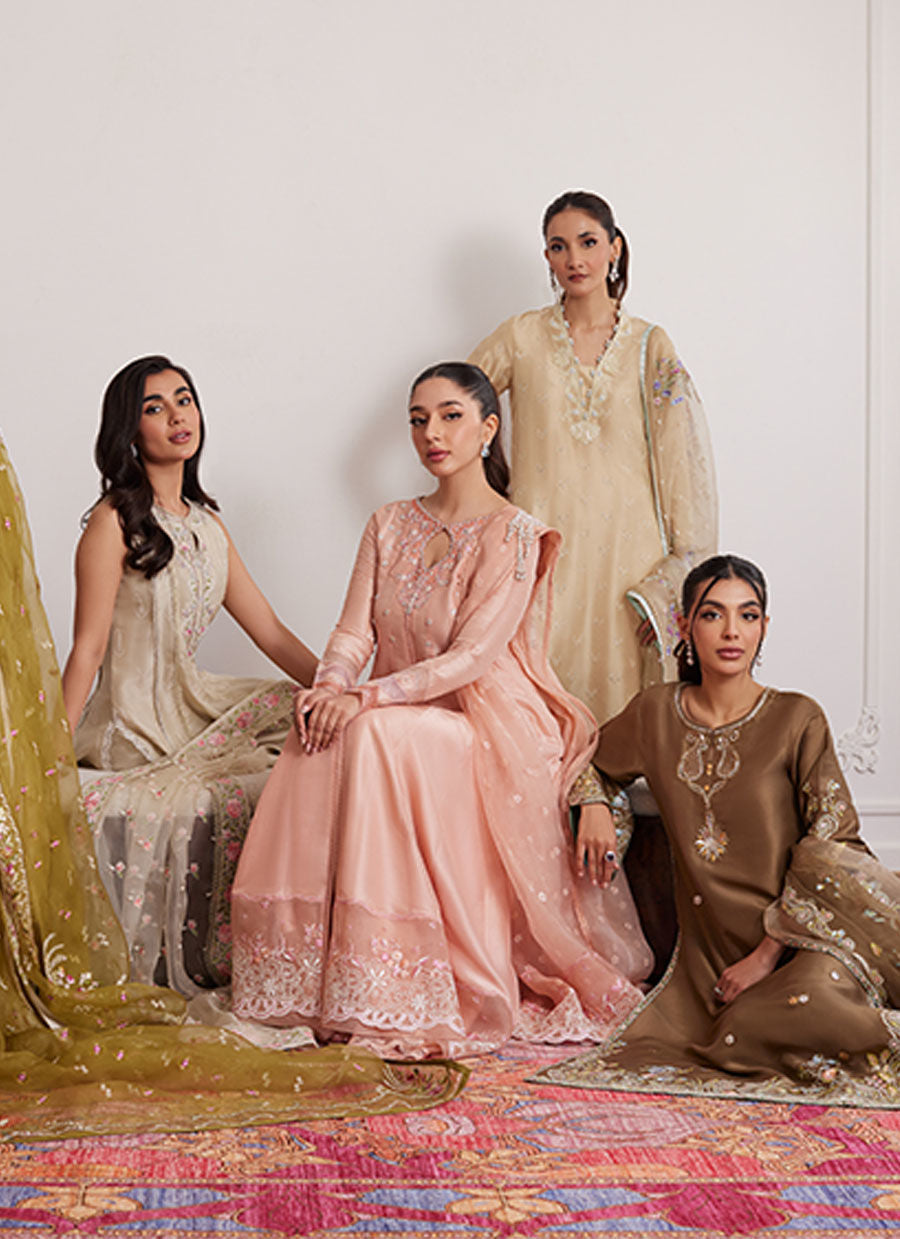 THEA LATTE SHIRT AND DUPATTA | PRET | FARAH TALIB AZIZ