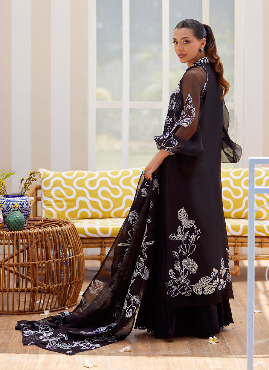 REINA EBONY SHIRT AND DUPATTA | Farah Talib Aziz 2025