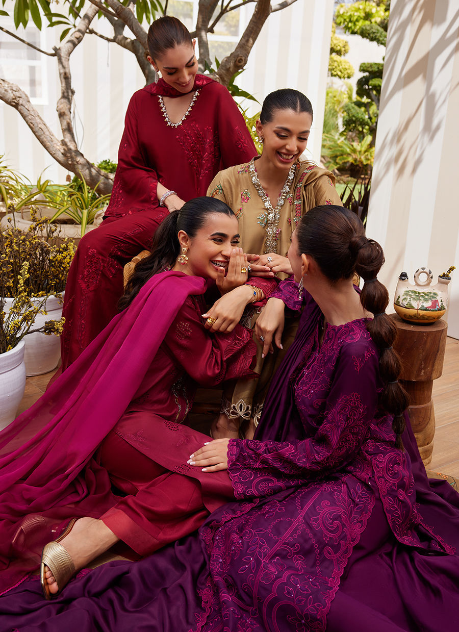 SINA PLUM SHIRT AND DUPATTA | Farah Talib Aziz 2025