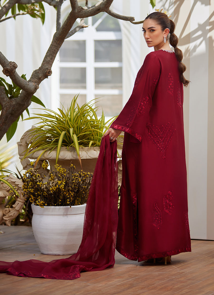 SORAYA SCARLETT SHIRT AND DUPATTA | Farah Talib Aziz 2025
