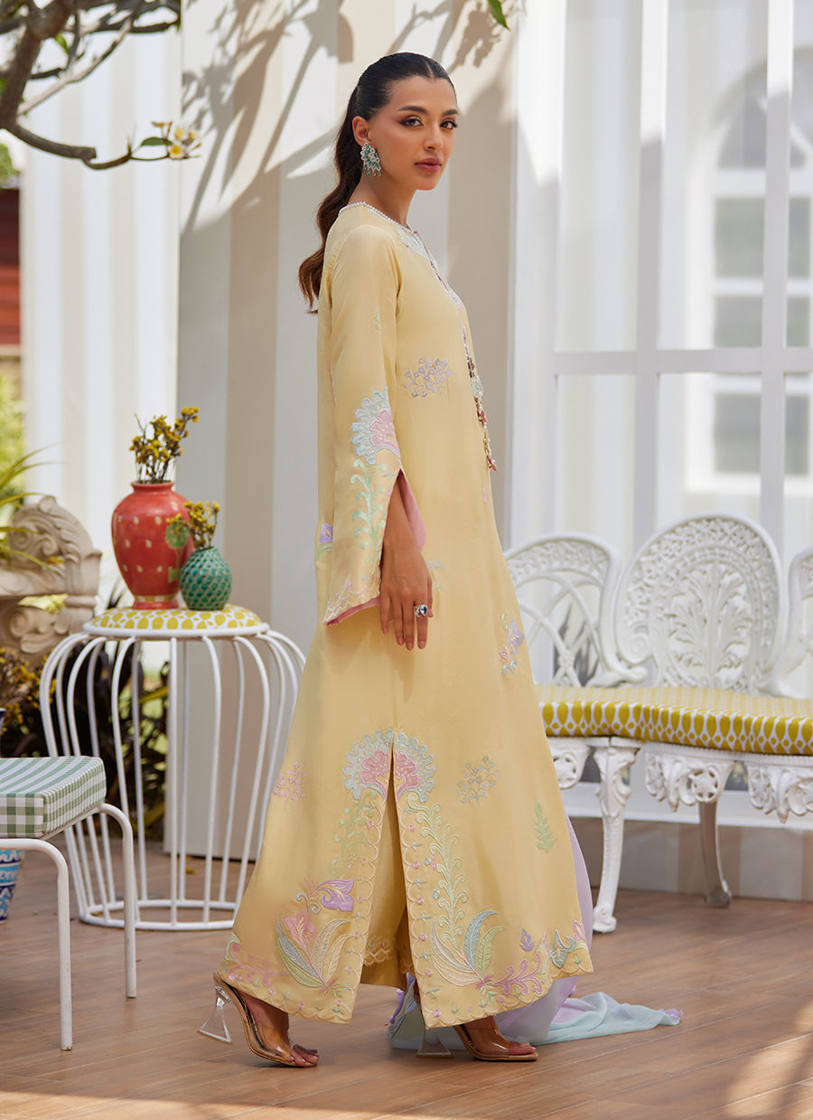 VAYA LEMON SHIRT AND DUPATTA | Farah Talib Aziz 2025