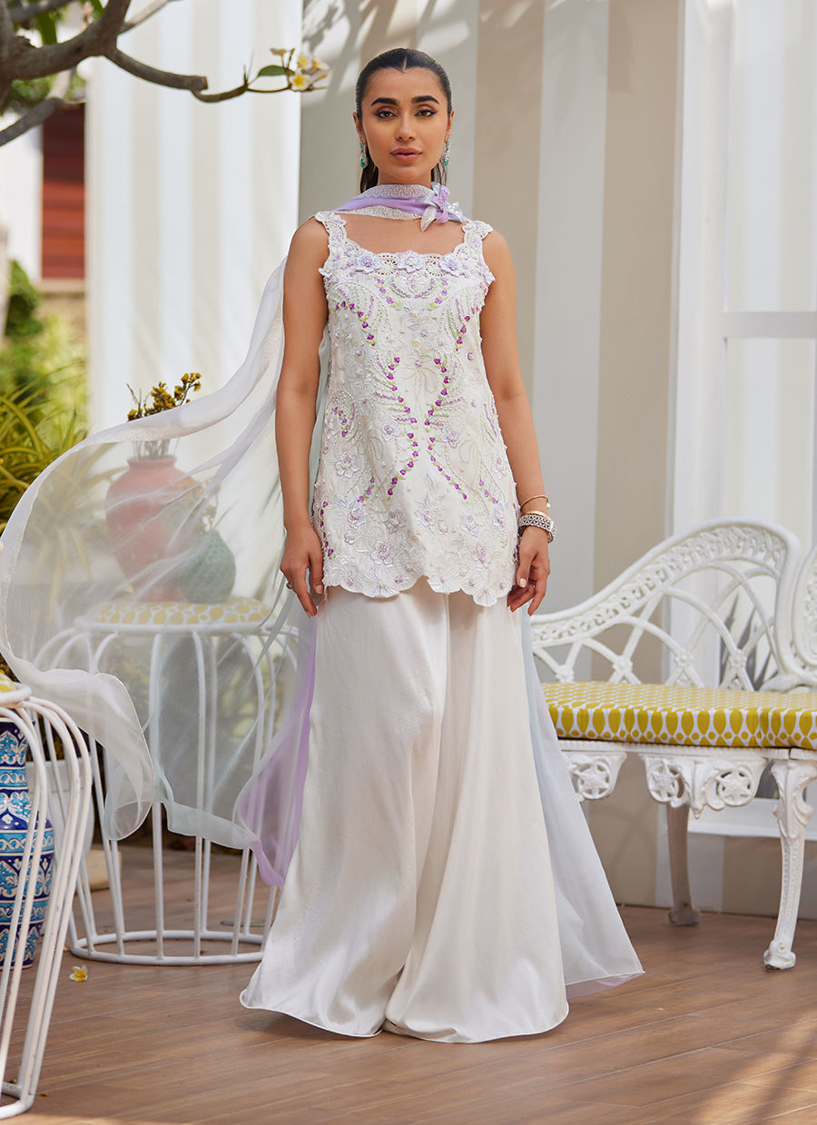AMORA IVORY SHIRT AND DUPATTA | Farah Talib Aziz 2025