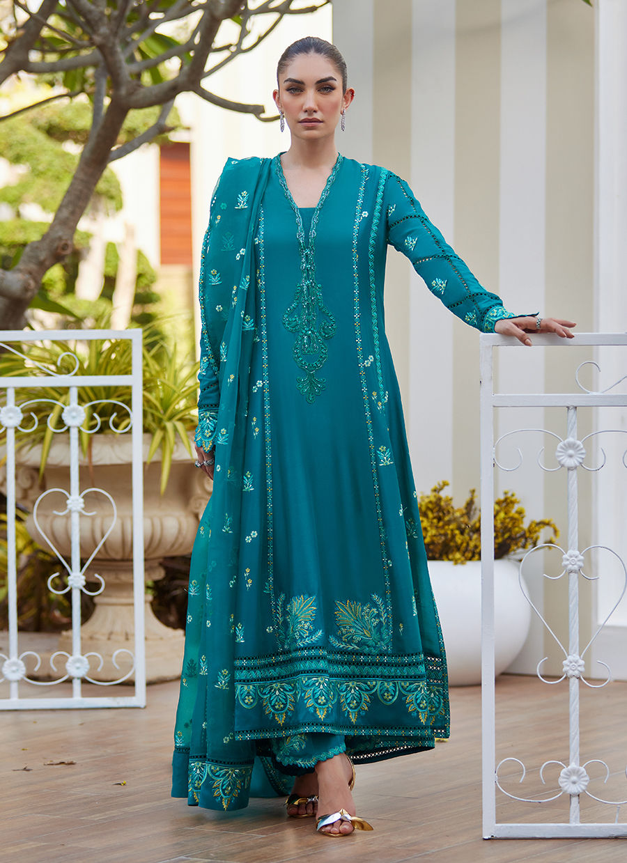 LENI EMERALD KALIDAAR AND DUPATTA | Farah Talib Aziz 2025