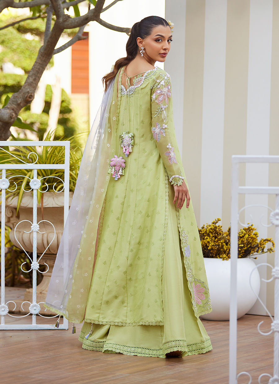 TALYA APPLE GREEN KALIDAAR AND DUPATTA | Farah Talib Aziz 2025