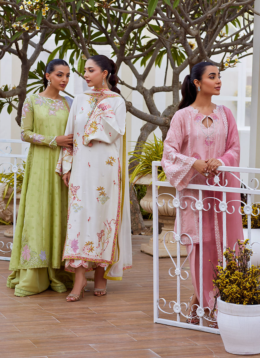 JOVIE TEA PINK SHIRT AND DUPATTA | Farah Talib Aziz 2025