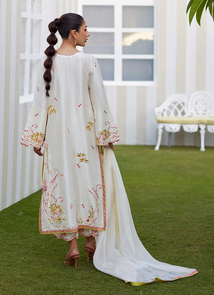MIREZA IVORY SHIRT AND DUPATTA | Farah Talib Aziz 2025
