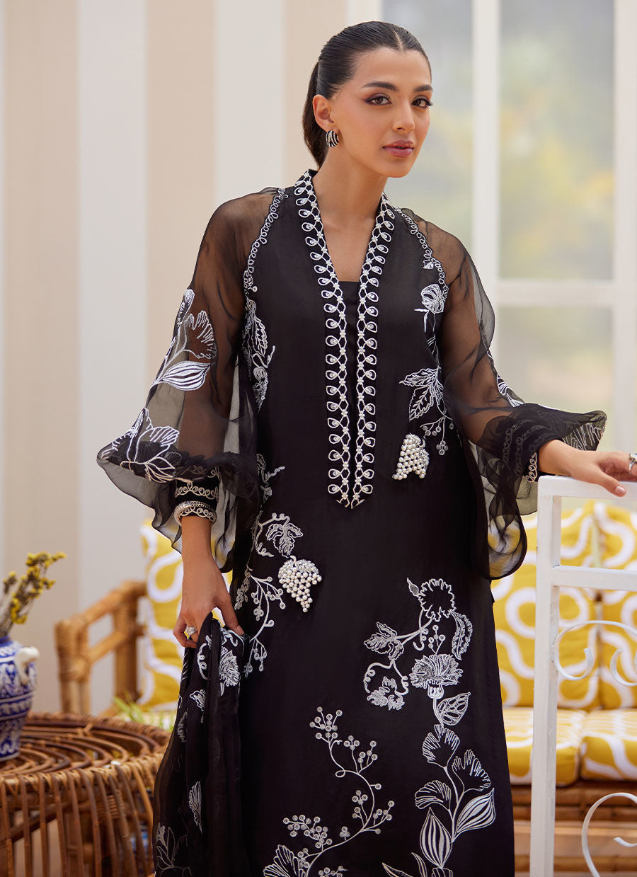 REINA EBONY SHIRT AND DUPATTA | Farah Talib Aziz 2025