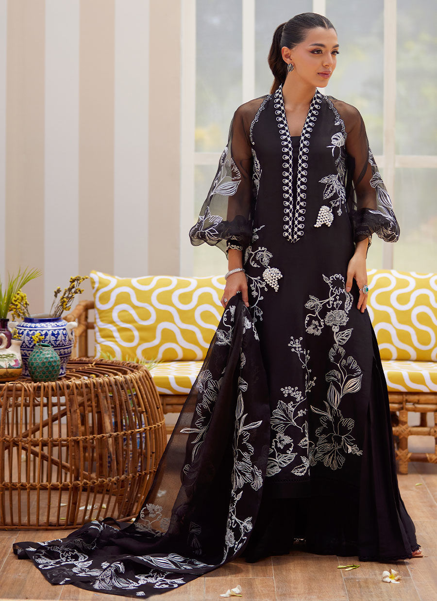 REINA EBONY SHIRT AND DUPATTA | Farah Talib Aziz 2025