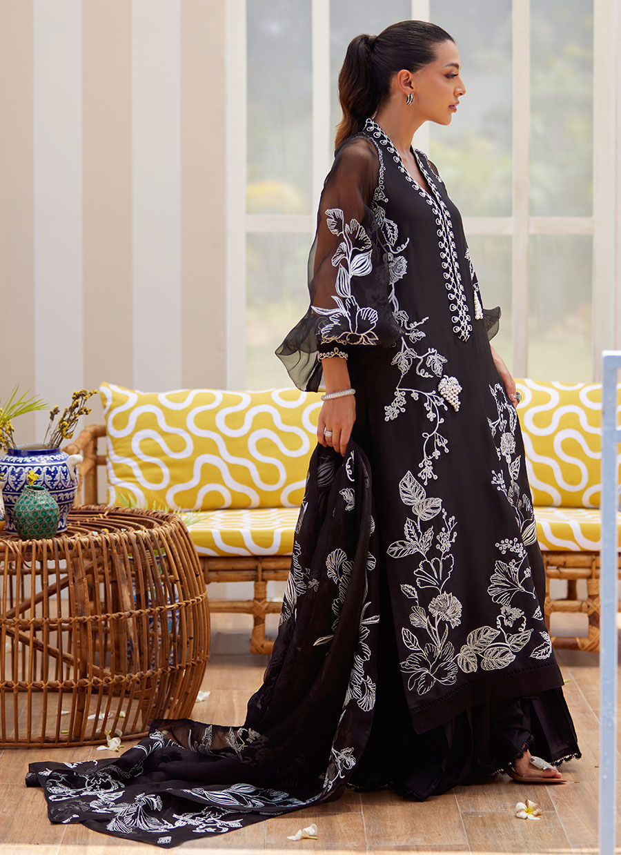 REINA EBONY SHIRT AND DUPATTA | Farah Talib Aziz 2025