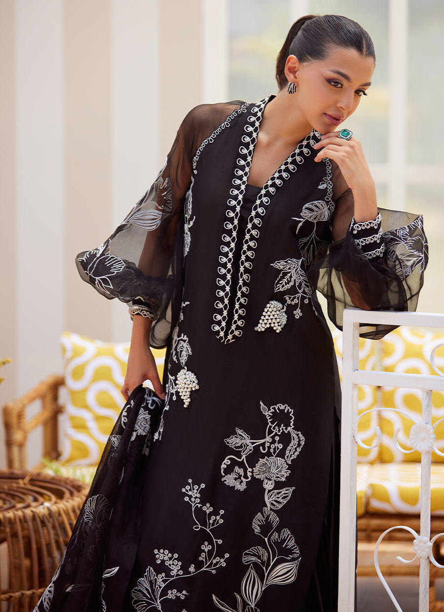 REINA EBONY SHIRT AND DUPATTA | Farah Talib Aziz 2025