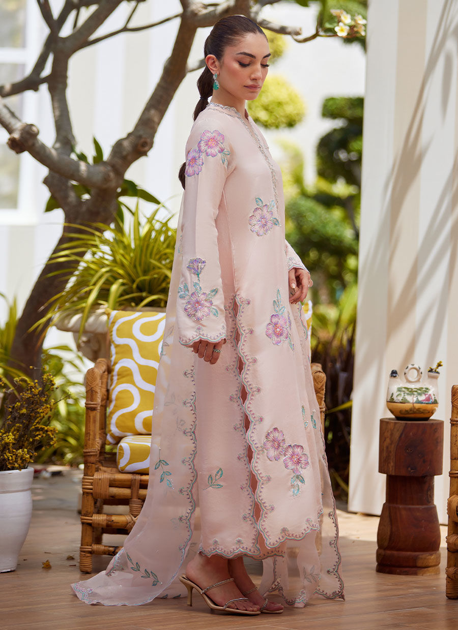 VERA PINK SHIRT AND DUPATTA | Farah Talib Aziz 2025