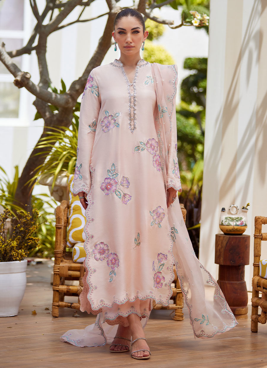 VERA PINK SHIRT AND DUPATTA | Farah Talib Aziz 2025