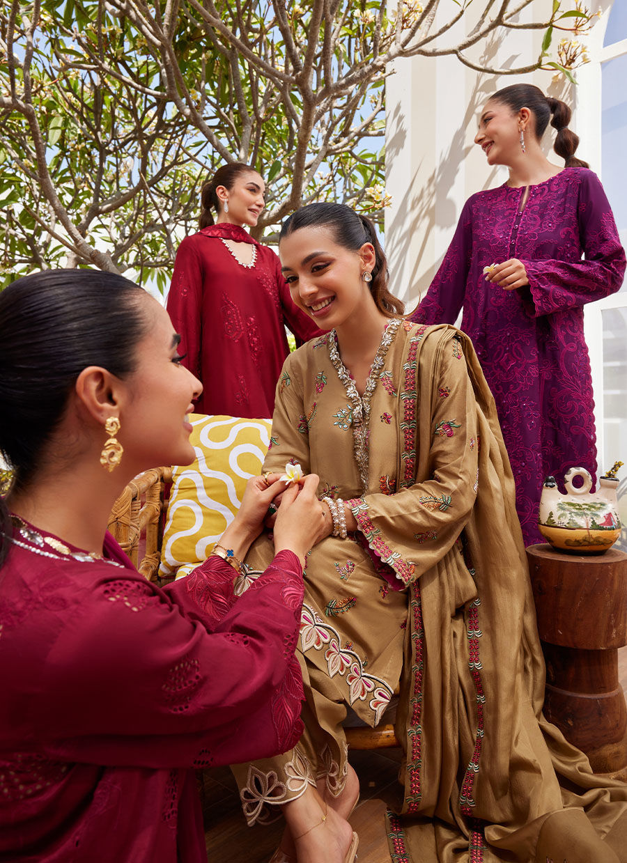 SINA PLUM SHIRT AND DUPATTA | Farah Talib Aziz 2025