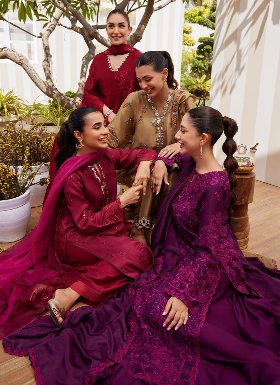 SINA PLUM SHIRT AND DUPATTA | Farah Talib Aziz 2025
