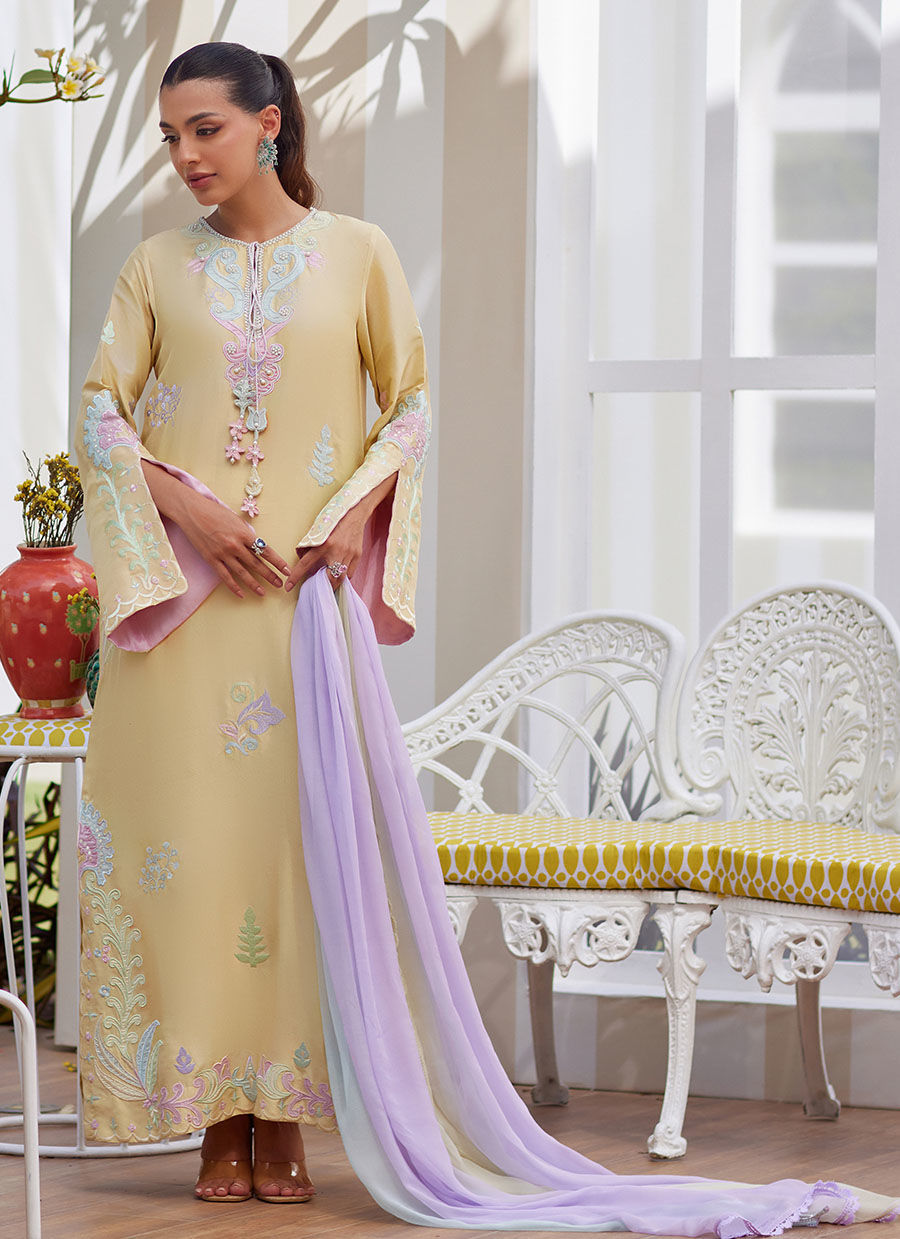 VAYA LEMON SHIRT AND DUPATTA | Farah Talib Aziz 2025