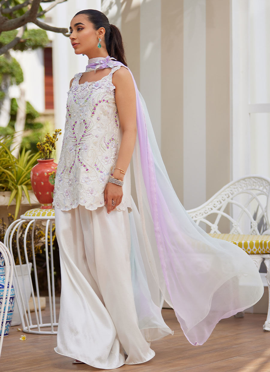 AMORA IVORY SHIRT AND DUPATTA | Farah Talib Aziz 2025