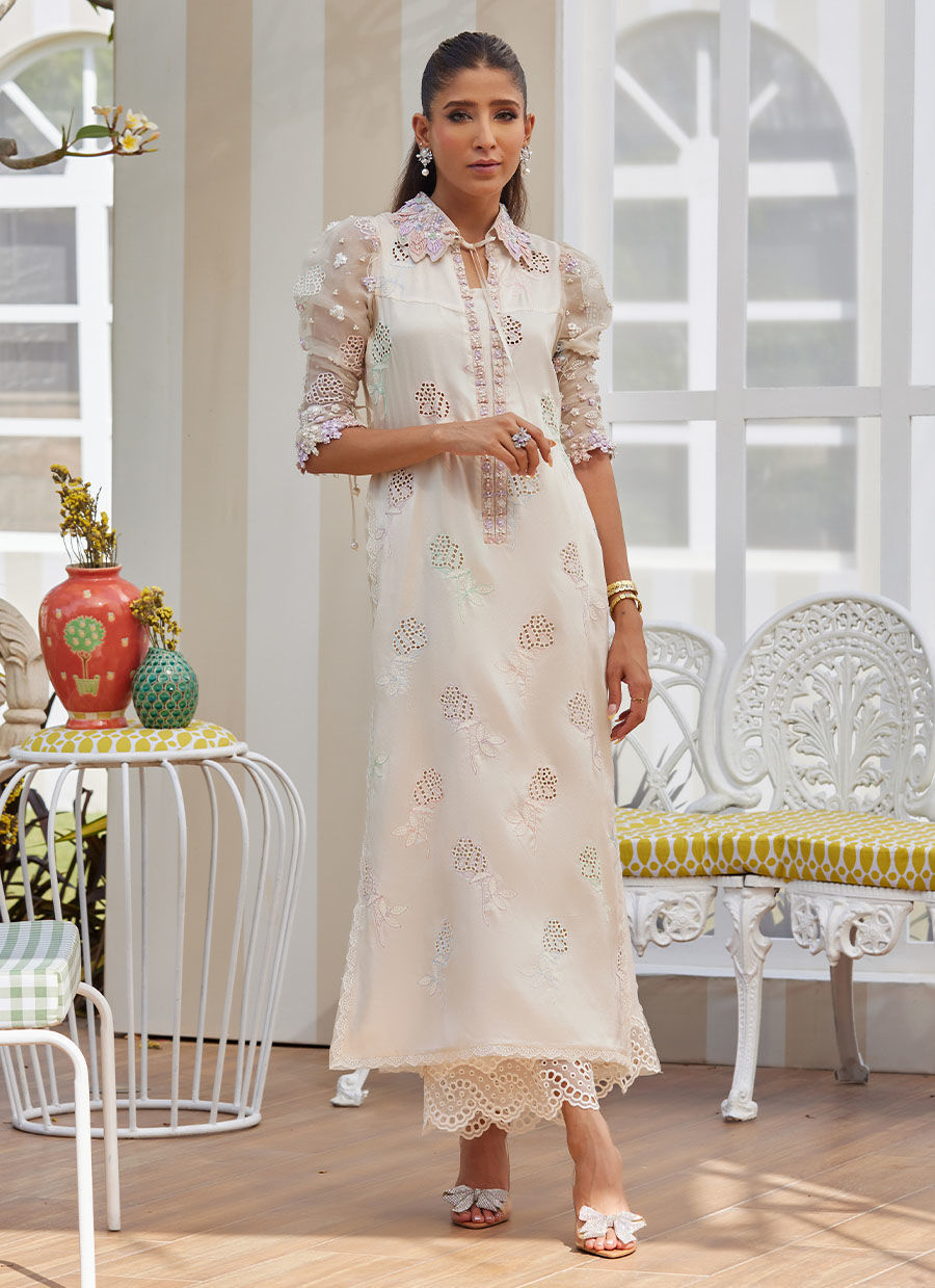 LEELA IVORY SHIRT | Farah Talib Aziz 2025