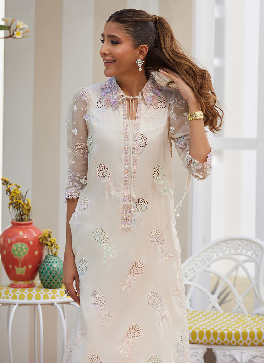 LEELA IVORY SHIRT | Farah Talib Aziz 2025