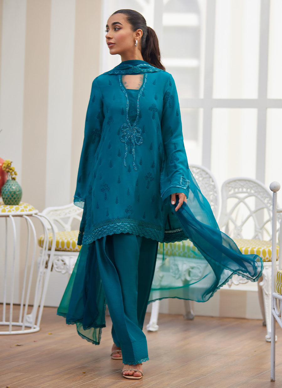 MAELLA EMERALD SHIRT AND DUPATTA | Farah Talib Aziz 2025