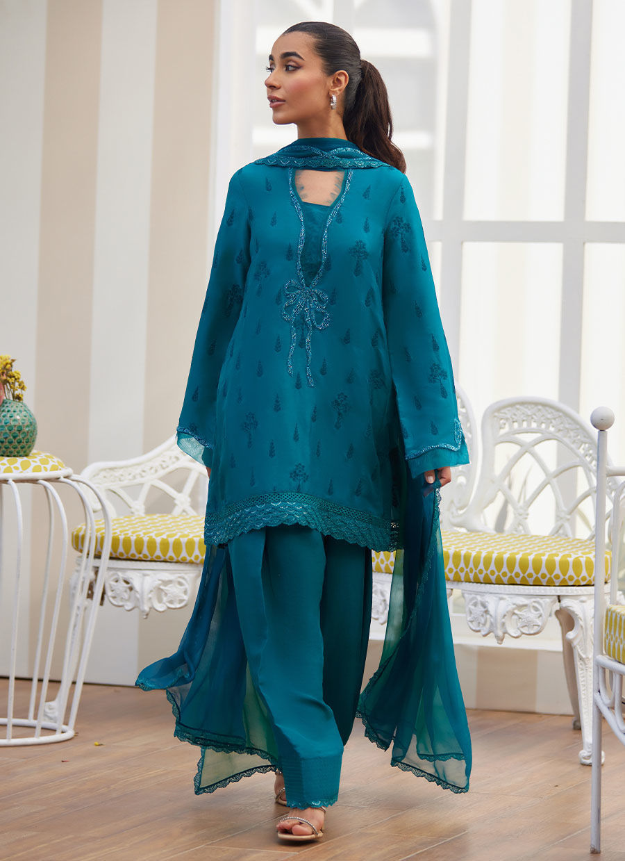 MAELLA EMERALD SHIRT AND DUPATTA | Farah Talib Aziz 2025