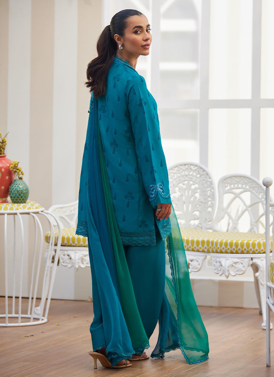 MAELLA EMERALD SHIRT AND DUPATTA | Farah Talib Aziz 2025