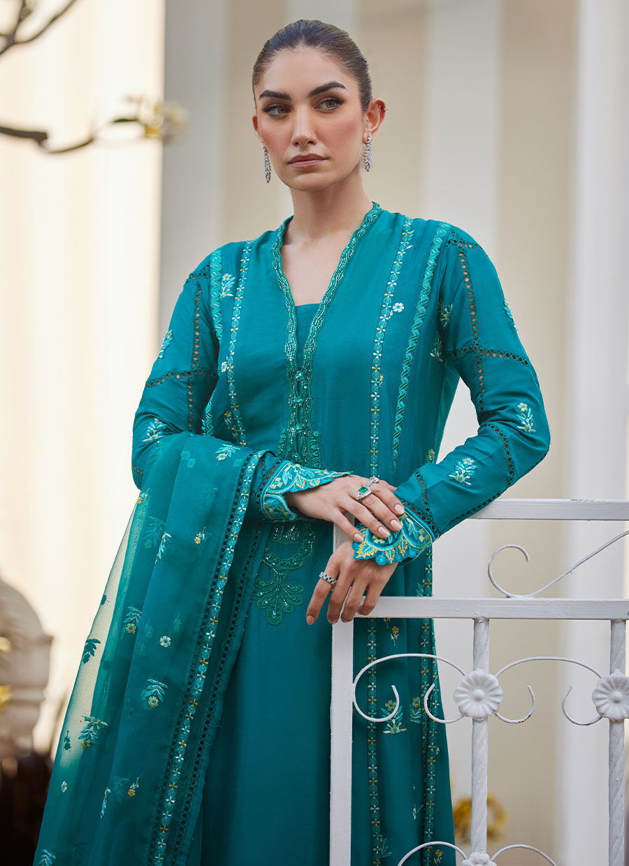 LENI EMERALD KALIDAAR AND DUPATTA | Farah Talib Aziz 2025