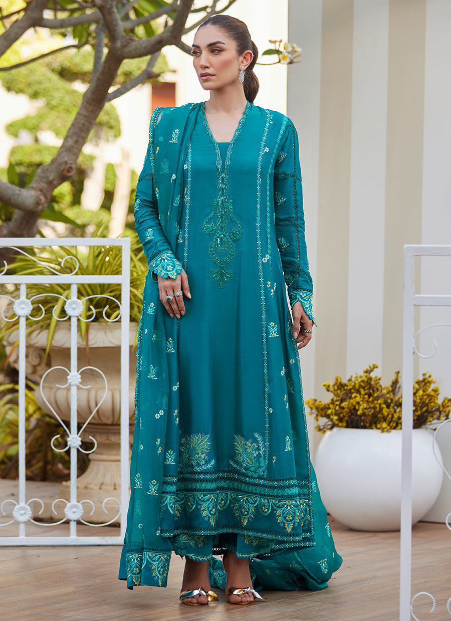 LENI EMERALD KALIDAAR AND DUPATTA | Farah Talib Aziz 2025