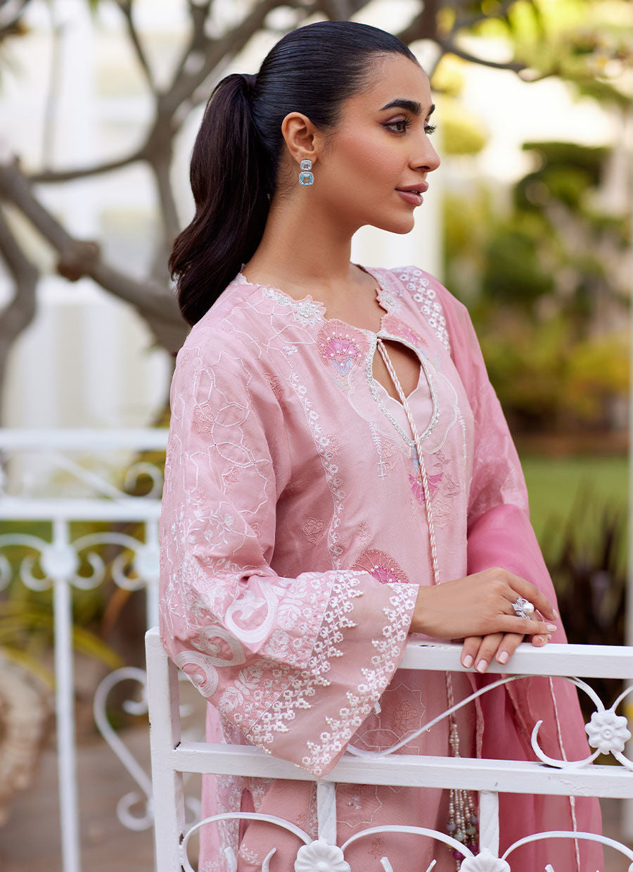 JOVIE TEA PINK SHIRT AND DUPATTA | Farah Talib Aziz 2025