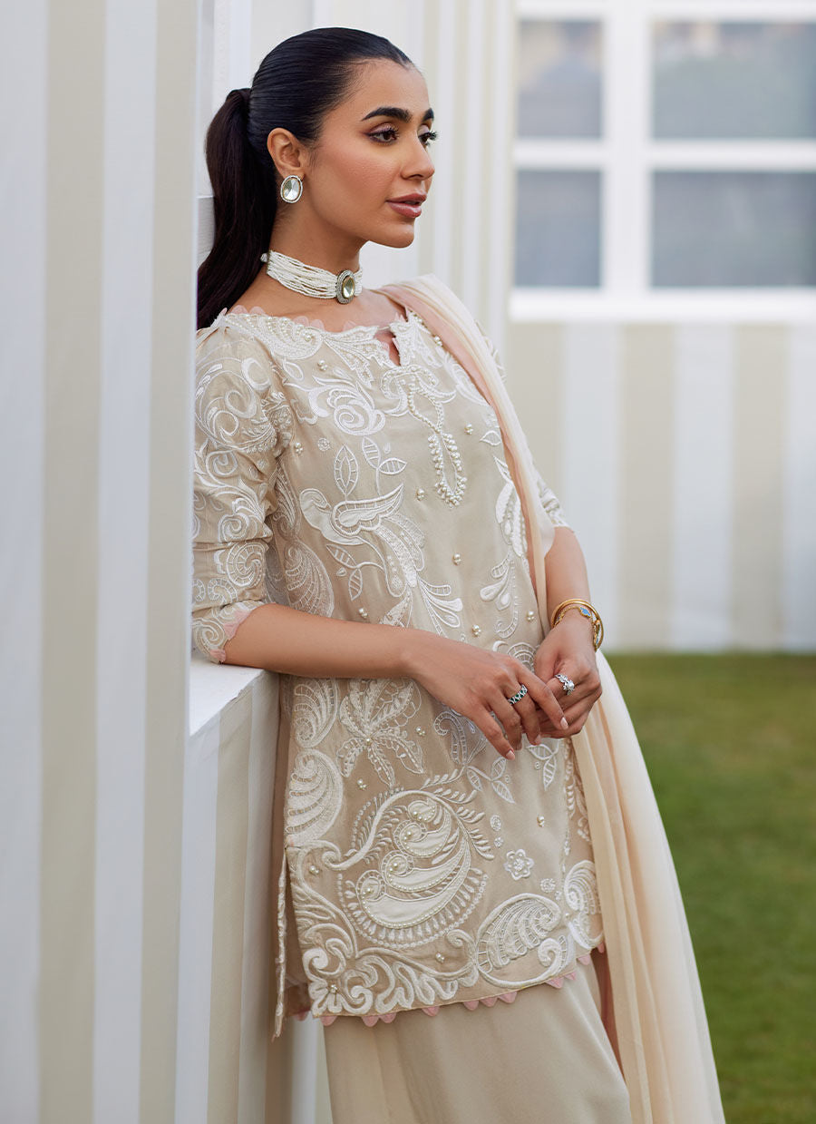 DANIKA SAND SHIRT AND DUPATTA | Farah Talib Aziz 2025