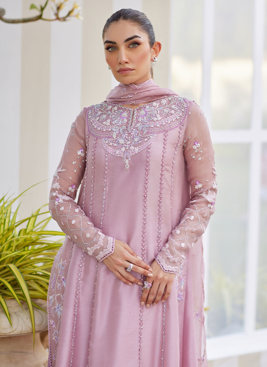 KARIS MAUVE KALIDAAR AND DUPATTA | Farah Talib Aziz 2025