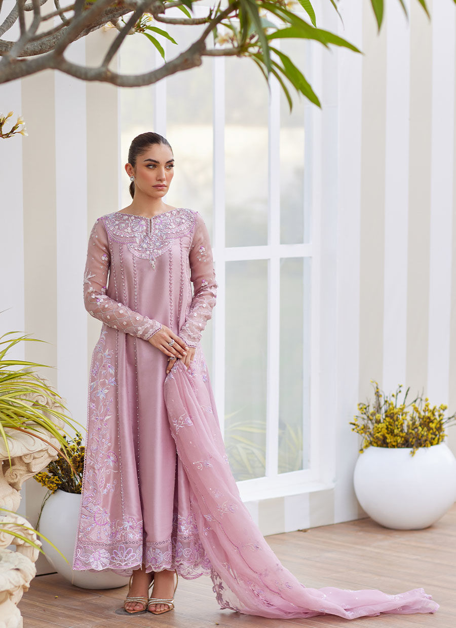 KARIS MAUVE KALIDAAR AND DUPATTA | Farah Talib Aziz 2025