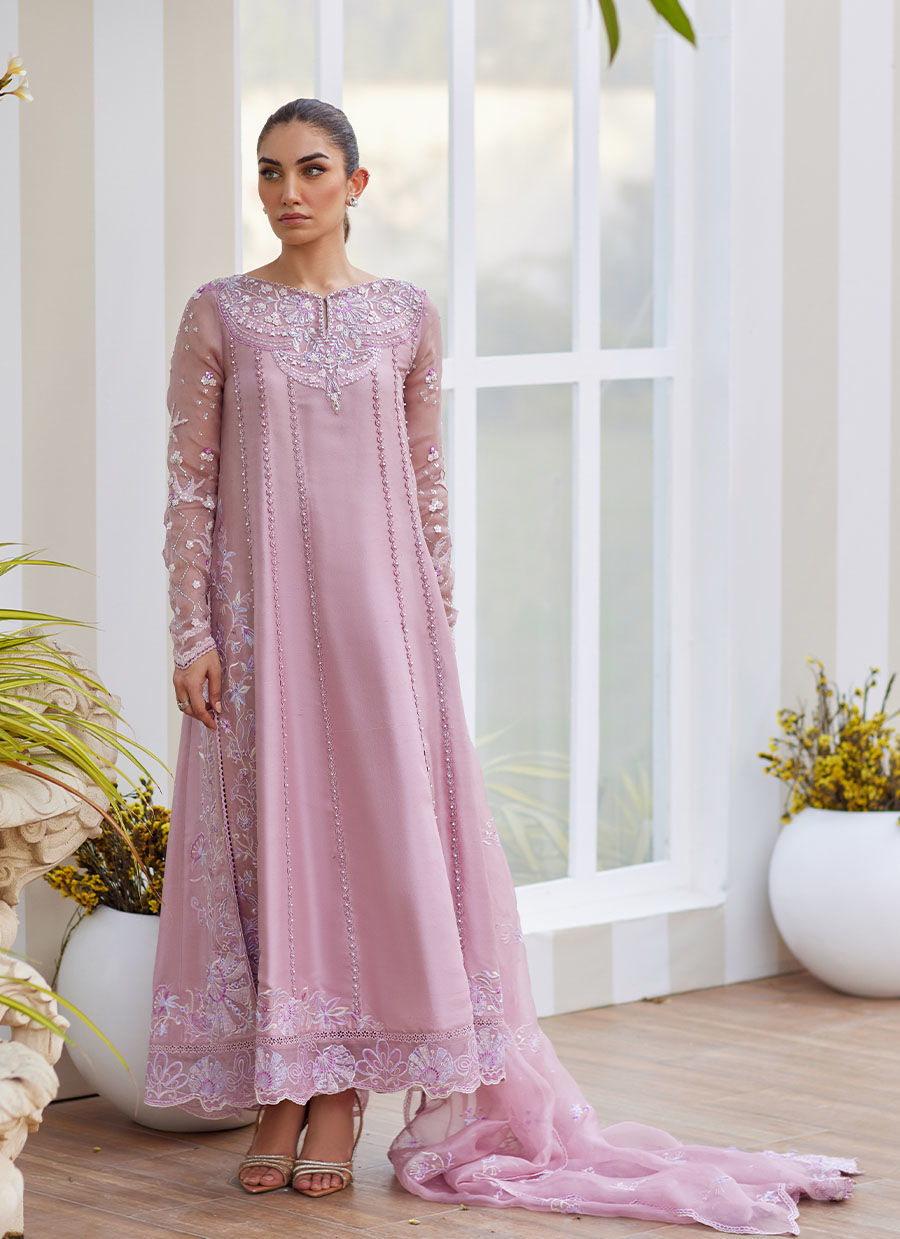 KARIS MAUVE KALIDAAR AND DUPATTA | Farah Talib Aziz 2025