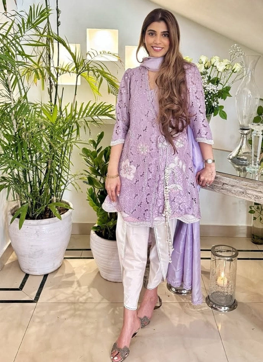 MADDIE LAVENDER WRAP | PRET | FARAH TALIB AZIZ