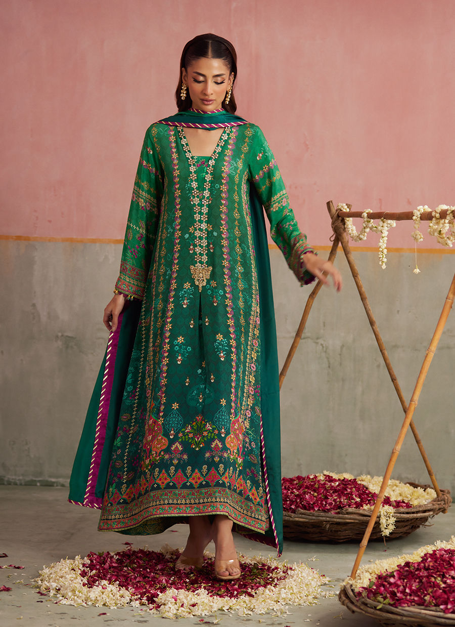Noemi Jade Shirt And Dupatta | FARAH TALIB AZIZ