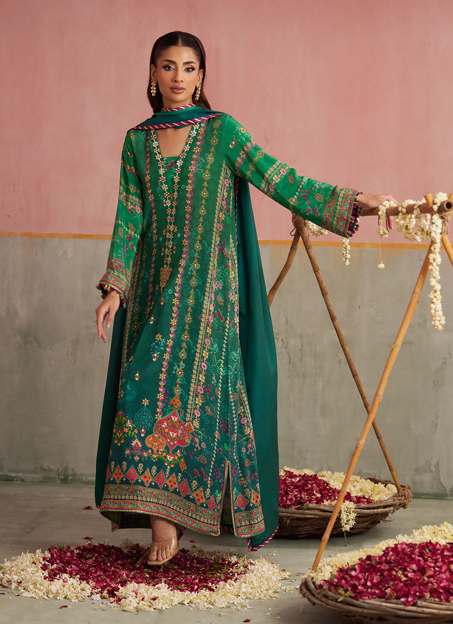 Noemi Jade Shirt And Dupatta | FARAH TALIB AZIZ
