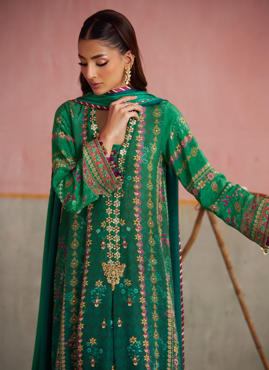 Noemi Jade Shirt And Dupatta | FARAH TALIB AZIZ