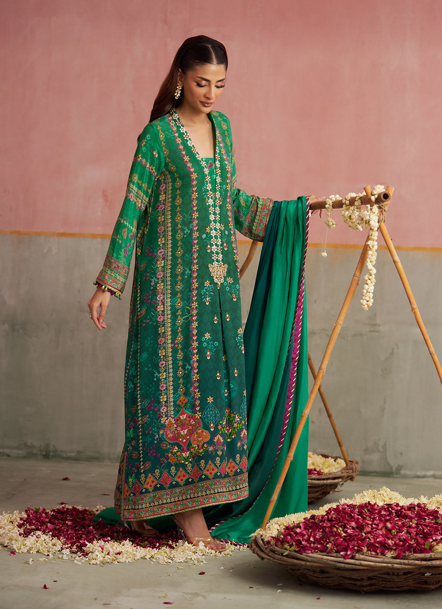 Noemi Jade Shirt And Dupatta | FARAH TALIB AZIZ