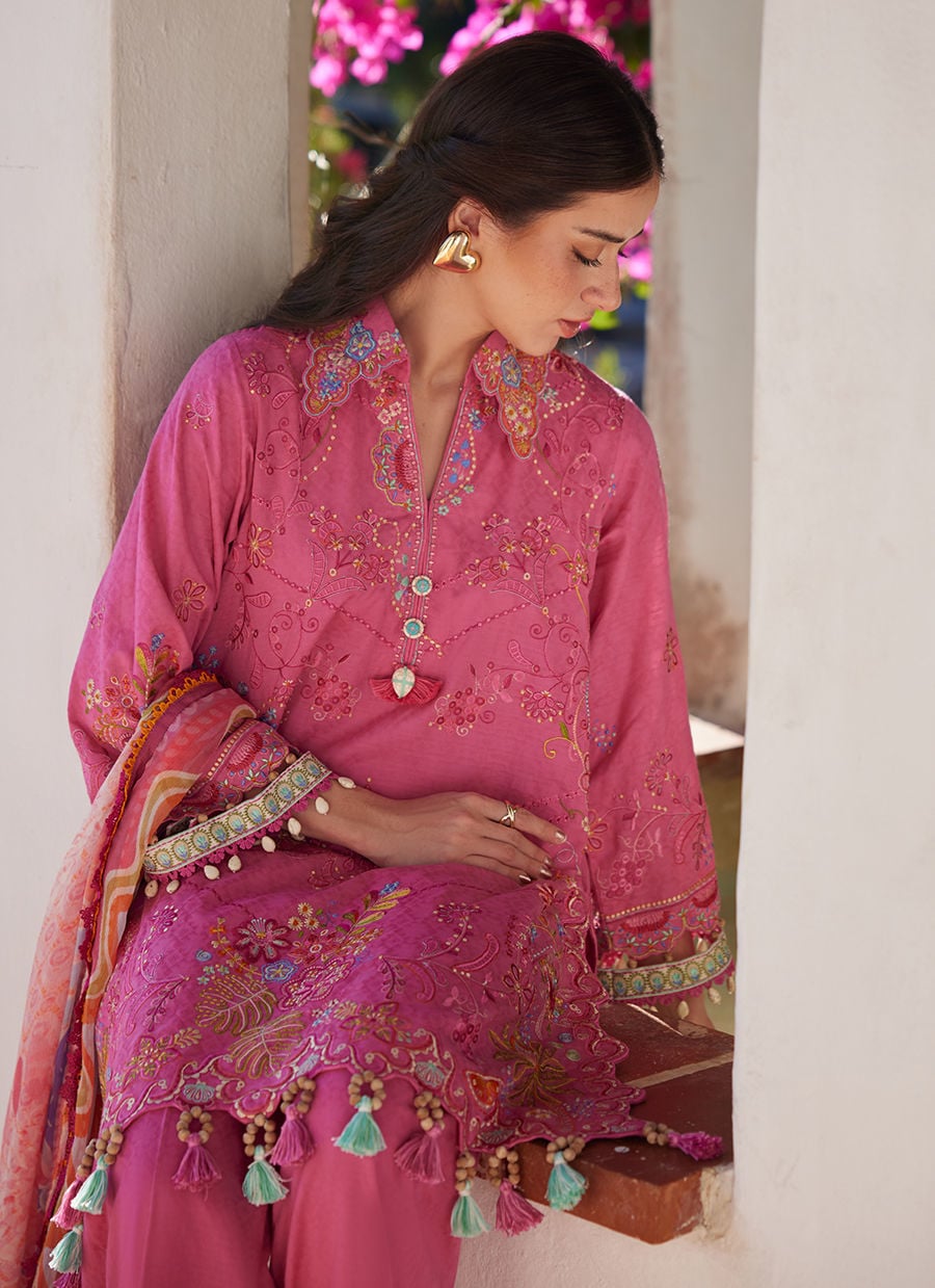 Palmira Pink | Luxury Lawn | FARAH TALIB AZIZ