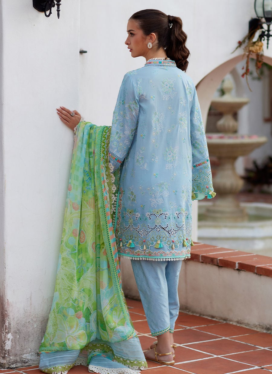 Sienna Sky Blue | Luxury Lawn | FARAH TALIB AZIZ