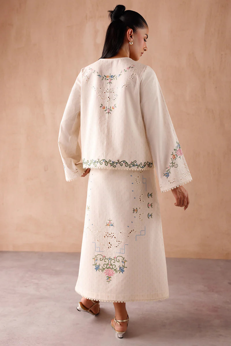 EP-02 ZENA | EMBROIDERED CO-ORD| Qalamkar