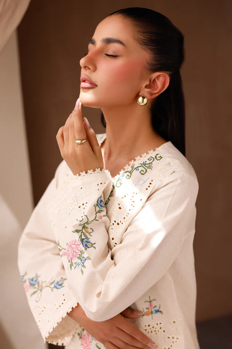 EP-02 ZENA | EMBROIDERED CO-ORD| Qalamkar