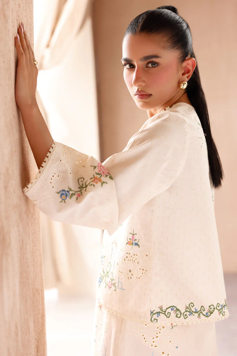 EP-02 ZENA | EMBROIDERED CO-ORD| Qalamkar